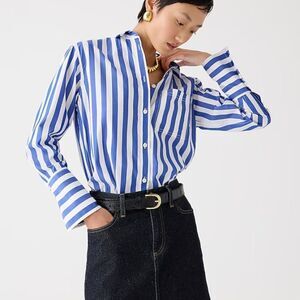 Garçon classic shirt in stripe cotton poplin NWOT